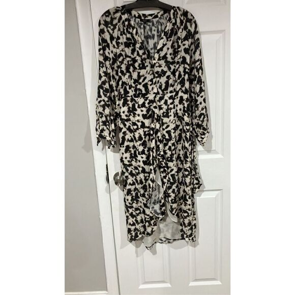 Rails Tyra Cheetah Print Tie-waist Midi Dress Size Small - Picture 7 of 10